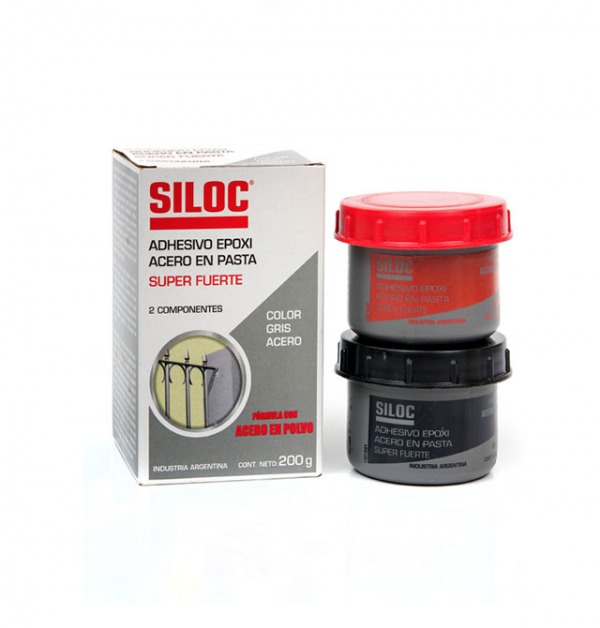 Anaeróbicos - SILOC Epoxi Acero en Pasta- Adhesivo Epoxi 2 componentes